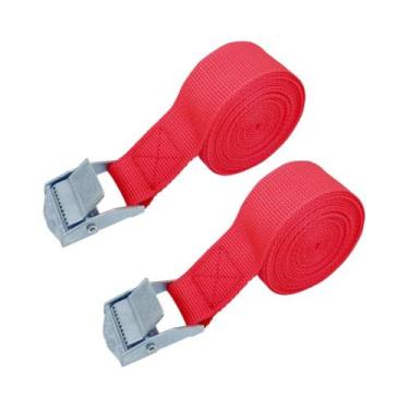Imagem de Cintas De Carga Com Fivela 3M (2 Peças) Para Carro, Caminhão, Moto, Bi
