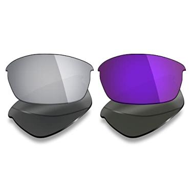 Imagem de Mryok 2 pares de lentes polarizadas de substituição para óculos de sol Oakley Flak Jacket – Opções