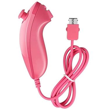 Imagem de TechBrasil Controle Nunchuck Para Nintendo Wii e Nintendo Wii U Rosa