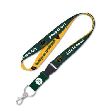 Imagem de Cordão WinCraft Baylor Bears Baylor University Bears com fivela destacável, 2,5 cm – A vida é boa