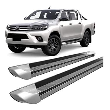 Imagem de Estribo Hilux 2016 a 2020 Personalizado Prata C/D