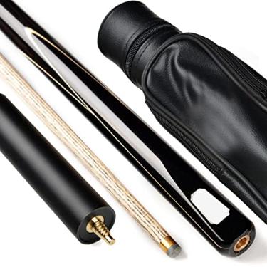 Imagem de LIUHD Tacos de bilhar de bilhar, ferramenta de bilhar de entretenimento Snooker conjunto de taco de sinuca 3/4, caixa de tacos de bilhar, fácil de armazenar em ambientes internos e externos, para sala de jogos, bilhar, bar, A, 10 mm