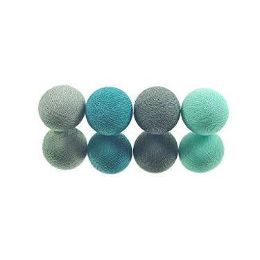 Imagem de Cordão de Luz Led Fio Sky 20 Bolas à Pilha Cormilu Azul 110V