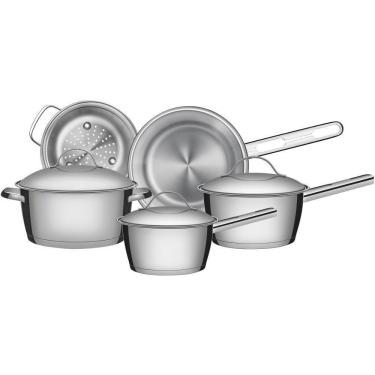 Imagem de Conjunto de Panelas Tramontina Allegra 65650280 5 Peças Inox Fundo Triplo