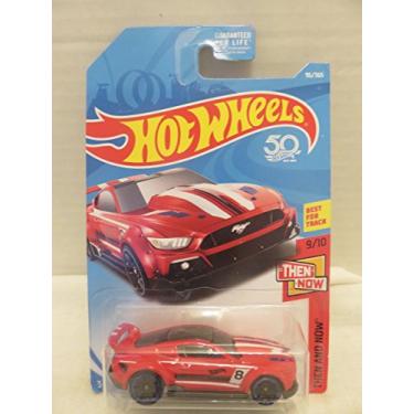 Imagem de Hot Wheels 2018 50th Anniversary Then and Now Custom '15 Ford Mustang 96/365, Red