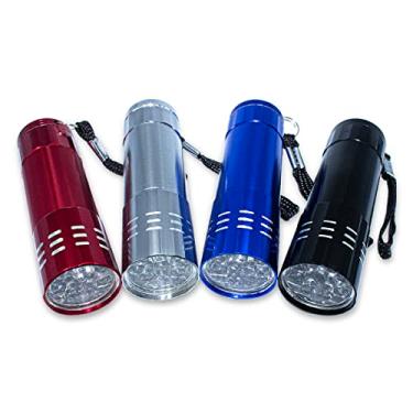 Imagem de Lanterna Luz Ultravioleta com 9 Leds UV para Secagem Unhas Gel, Cabine Alumínio