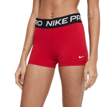 Imagem de Nike Womens Pro 365 3" Training Shorts, Gym Red/Black/White, Large