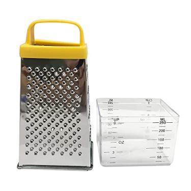 Imagem de Tingpai Ca a de lador de Legumes Manual em Aço Inoxidável 4 Lados com Ca a de Recipiente (o em Cor Aleatória)