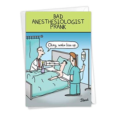 Imagem de NobleWorks, Sick Prank - Cartão bem-humorado Get Well com envelope - C3646GWG