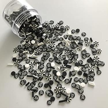 Imagem de 50 g/pacote de Halloween misturas fatias suprimentos argila macia polímero fimo DIY decoração para arte de unhas de resina bolo geleca sobremesa HRT10