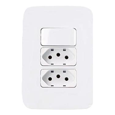 Imagem de Interruptor Intermediário + 2 Tomada 10A Branco Margirius B3