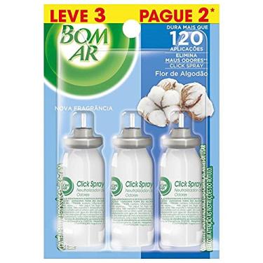 Imagem de Bom Ar Aromatizador Click Spray Refil Leve 3 Pague 2 Flor de Algodão