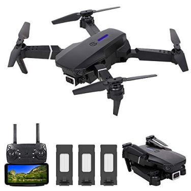 Imagem de Moniss LS-E525 RC Drone com Câmera 4K Câmera WiFi FPV Drone Modo Headless Altitude Hold Gesture Photo Video Track Flight 3D Filp RC Qudcopter