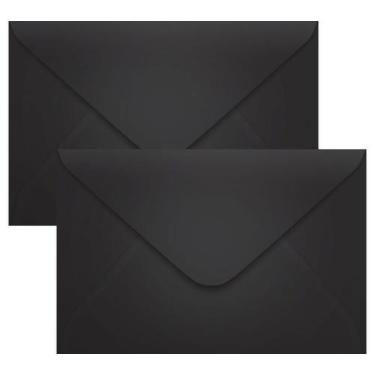 Imagem de Envelope Convite De Casamento Preto 160X235mm Scrity 100Un