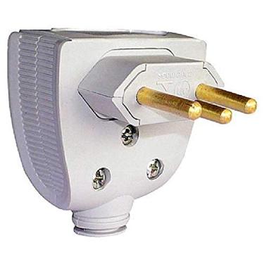 Imagem de Plugue Macho Legrand Pial - 2P+T - 20A - Saida Lateral - Branco - 615833