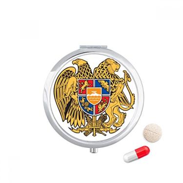 Imagem de Porta-comprimidos com emblema Nacional Yerevan Armênia com bolso e compartimento para remédios