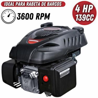 Imagem de Motor Estacionário Kawashima GV-400 À Gasolina 4 Tempos 4HP 139cc 3600rpm Com Eixo Curto Para Alisadora de Concreto