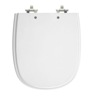 Imagem de Assento Sanitário Sabatini Branco Tampa para Vaso Icasa de Madeira Laqueada