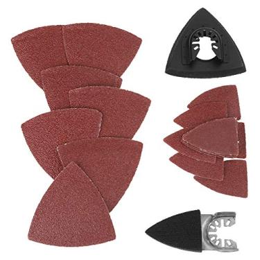 Imagem de Kit De Lixamento De Serra Oscilante 82pcs Almofada De Areia Multiferramenta Oscilante,Almofada De Lixa De Ferramenta Oscilante, Gancho Triangular Universal E Almofada De Lixar E Kit De Lixa