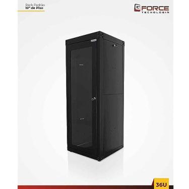 Imagem de Rack Servidor Gforce Padrao 19 Pol 36u X 570 Piso Desmontavel Visor De Acrilico Pt