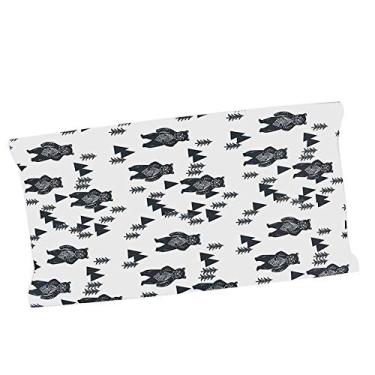 Imagem de Capa de Almofada de Troca de bebê Macia e Respirável para Recém-nascidos Tapete de Urina Ultra Macio Capas de Trocador de Pelúcia para Bebês Meninas e Meninos (Ursinho)