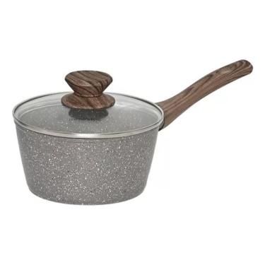 Imagem de Panela De Inducao Ceramica Antiaderente 16Cm Com Tampa Vidro