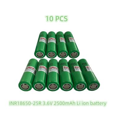 Imagem de Bateria Externa de Substituição para Samsung INR  Bateria Lon De Lítio  18650  25R  3.6V  2500mAh