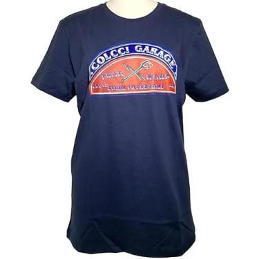 Imagem de Camiseta Colcci Masculina Estampada - P - Azul Darkness