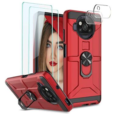 Imagem de Jeylly Capa Xiaomi Poco X3 NFC, Capa Redmi Poco X3 Pro com suporte de anel de rotação de 360 graus para suporte magnético de carro, capa protetora resistente de corpo inteiro para Xiaomi Poco X3 NFC