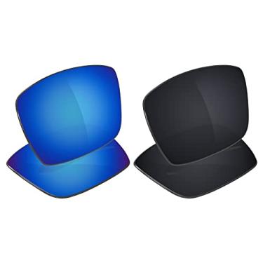 Imagem de Galvanic Lentes de substituição para óculos de sol Oakley Twitch – Ice + preto polarizado – Pacote combo