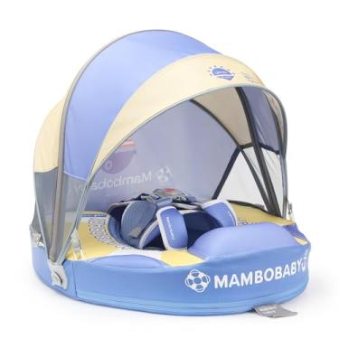 Imagem de Kalolary Boia de natação para bebês com dossel dobrável, boia de natação Kalolary não inflável, boia de natação infantil com alça ajustável para meninos e meninas de 3 a 24 meses (viagem roxa)