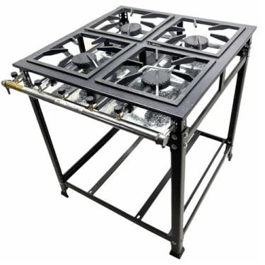 Imagem de Fogão Industrial 4 Bocas Mr Fogões Alta Pressão 30x30 P5