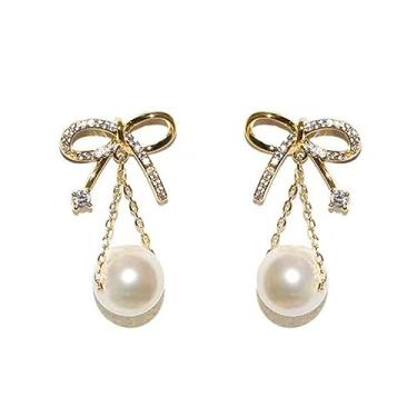 Imagem de Brincos de pérola de coração falso amor brincos redondos com contas de pérola brincos pendentes de borla de corrente de pérola longa brincos de gota para mulheres meninas temperamento assimetria