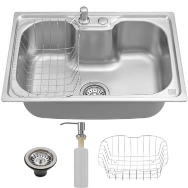 Imagem de Holtter Kit Cuba Cozinha Gourmet Aço Inox Resistente Corrosão Acompanha Acessórios Elegante Fácil Limpeza Antirruído De Embutir ou Sobrepor de Instalação Rápida em Cozinha Ilha Espaço Gourmet (Prata)