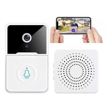 Imagem de Campainha Interfone Wi-Fi com Câmera e Áudio, Tranquilidade Garantida!