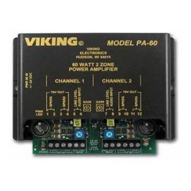 Imagem de Amplificador compacto Viking Electronics PA-60 60W Duas Zonas