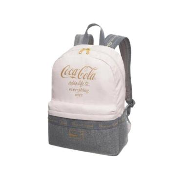 Imagem de Mochila Coca-Cola New Play Cinza Branco