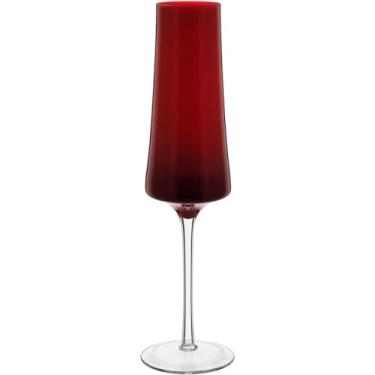 Imagem de JG 2PÇ TAÇAS CHAMPANHE HOME&CO LATOUR VIDRO 210ml 26x7x7cm VERMELHO