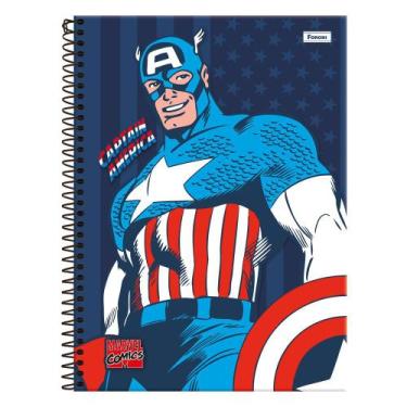 Imagem de Caderno Marvel - Captain America - 80 Folhas - Foroni