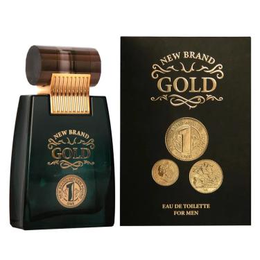 Imagem de Perfume New Brand Prestige Gold For Men Eau De Toilette Masculino 100Ml