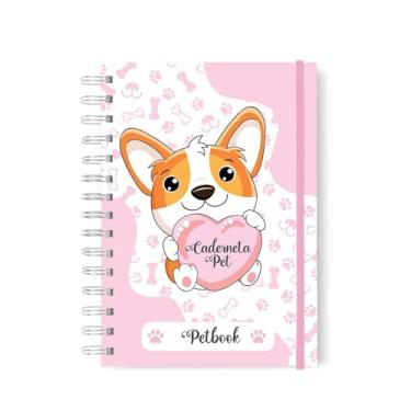 Imagem de Caderneta Vacinação Pet Vida Completa Canino Capa Dura A5 (Rosa)