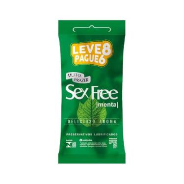 Imagem de Preservativo Sex Free Delicioso Aroma 8 Unidades (Único, Menta)
