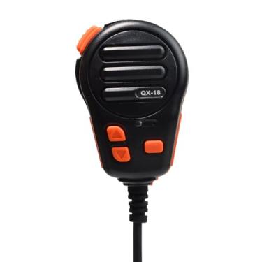 Imagem de UAYESOK QX-18 Microfone de alto-falante portátil USB para Euro Truck Simulator 2, com alto-falante PTT, compatível com computador de carro de energia nova/telefone Android/computador/laptop,