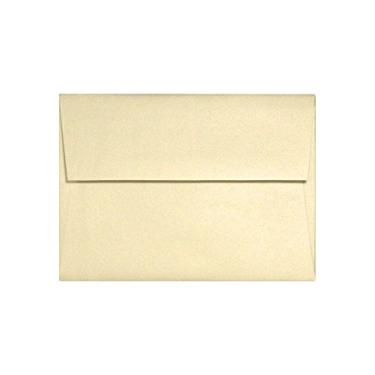 Imagem de Envelope de convite A4 c/descasque e pressione (4 1/4 x 6 1/4) - Taupe Metallic (50 Qt.), Champagne Metallic