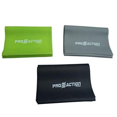 Imagem de Kit Faixas Elásticas para Treino e Pilates – TPE 3 Intensidades