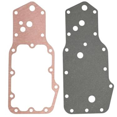 Imagem de Zreneyfex Conjunto de juntas do refrigerador de óleo do motor 4932124, kit robusto de junta do refrigerador de óleo, substituição para Dodge Cummins 5.9L - 6B, 6BT Diesel 1989-1997, substitui 3929792