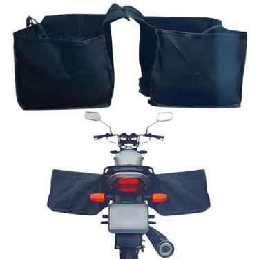 Imagem de Alforge Lateral para Moto com baú Universal cargo entrega Motoboy - Se