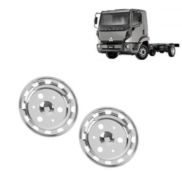 Imagem de Par Calota Americana Dianteira Aro 17,5 para Agrale MB Iveco - Fabbof