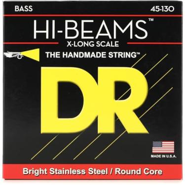Imagem de Strings Bass DR Hi-Beam Aço Inoxidável 5 Cordas Médio X-Long