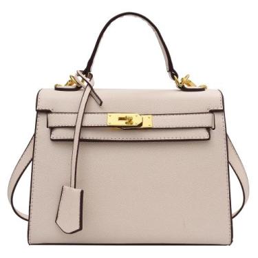 Imagem de Mochila feminina Yatoga, tiracolo de couro com alça superior